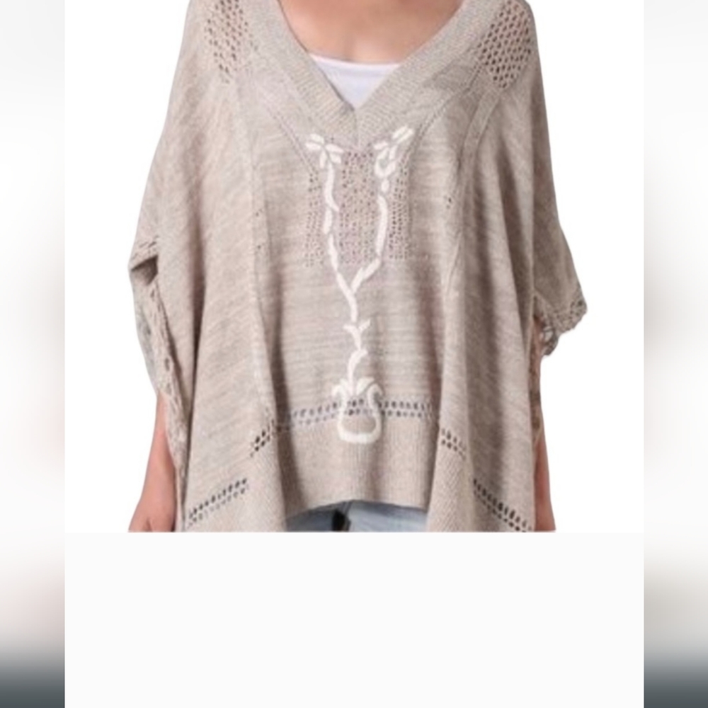 NWT Free People Kona Pointelle Poncho